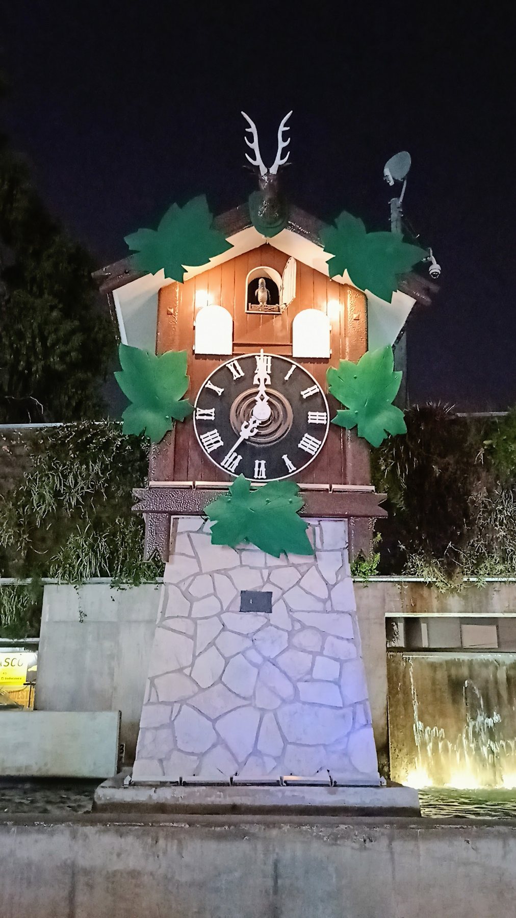 El Reloj Cucú de noche